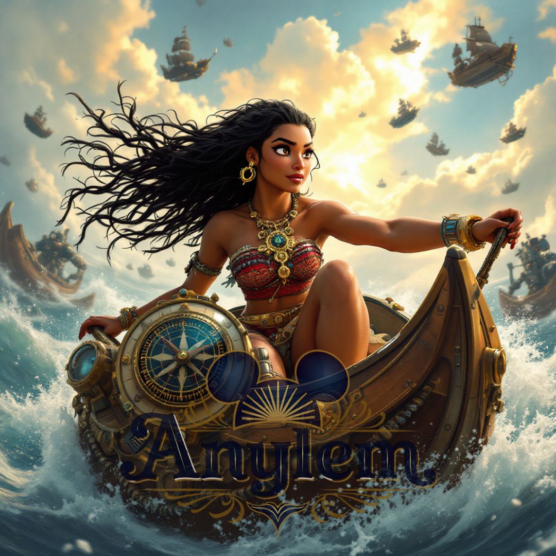 Vaiana - Personnalisation | Steampunk Personnalisation Disney Shop | Anylem Beauty 