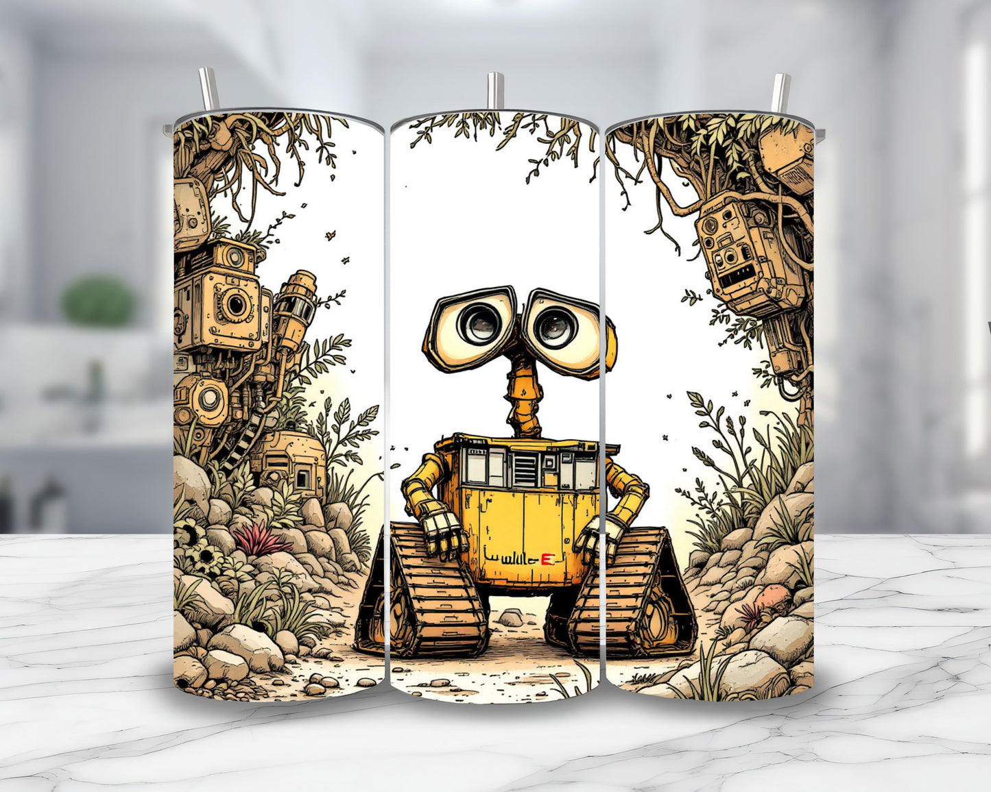 Wall E - Thermos en acier inoxydable 600ml Thermos inoxydable Disney Shop | Anylem Beauty 