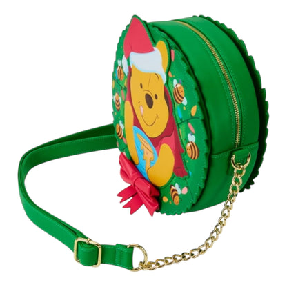 Winnie l'ourson - Sac bandoulière de Noël Loungefly | Couronne Sac bandoulière ID9 