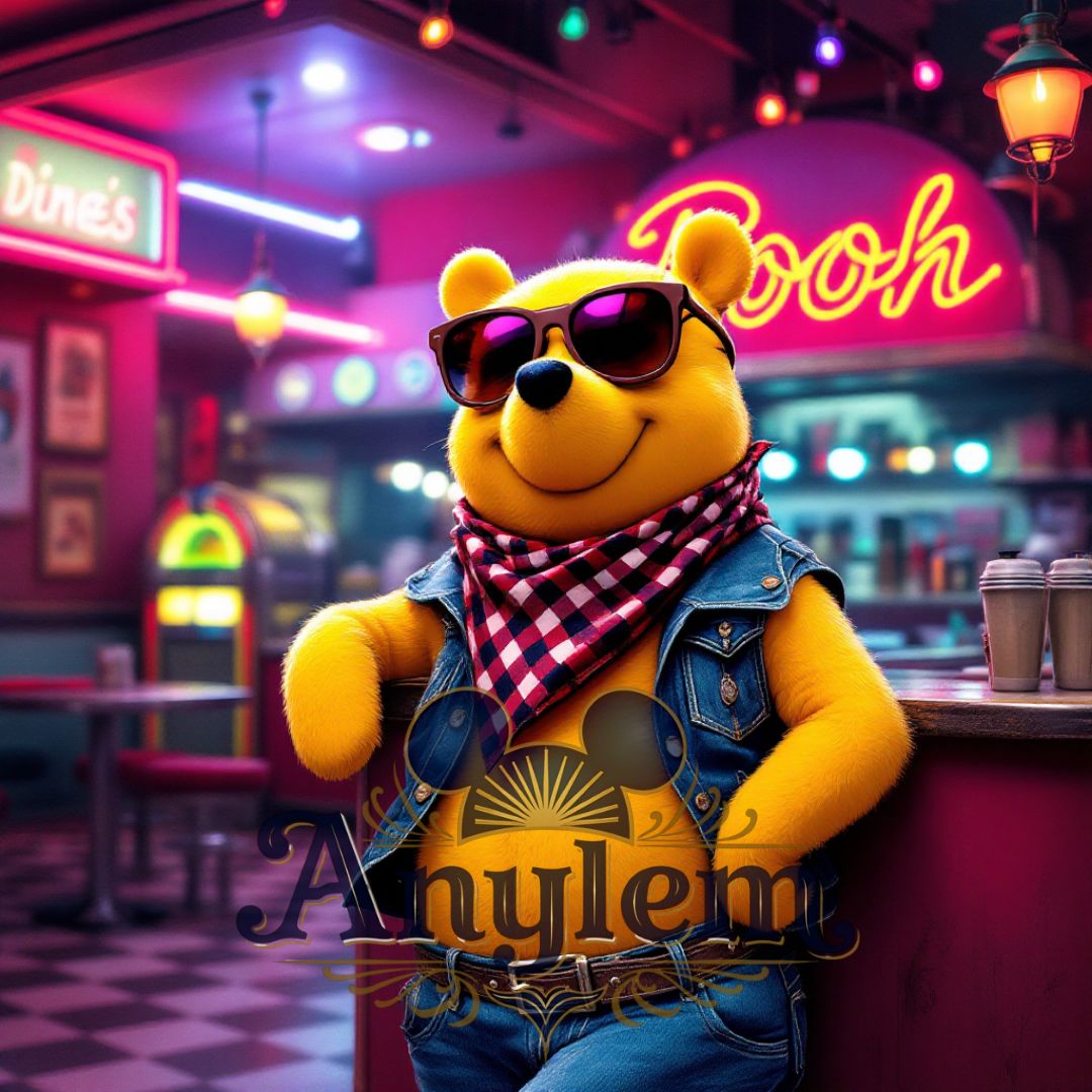 Winnie - Personnalisation | Rockabilly Personnalisation Disney Shop | Anylem Beauty 