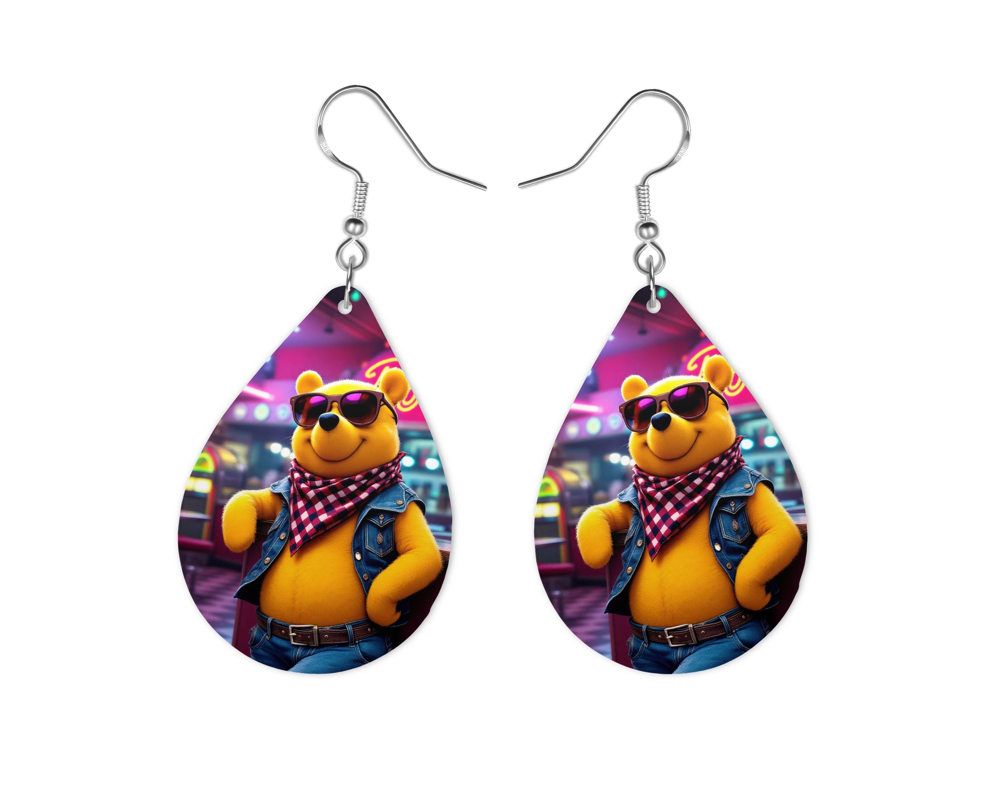 Winnie - Personnalisation | Rockabilly Personnalisation Disney Shop | Anylem Beauty Boucle d’oreilles 