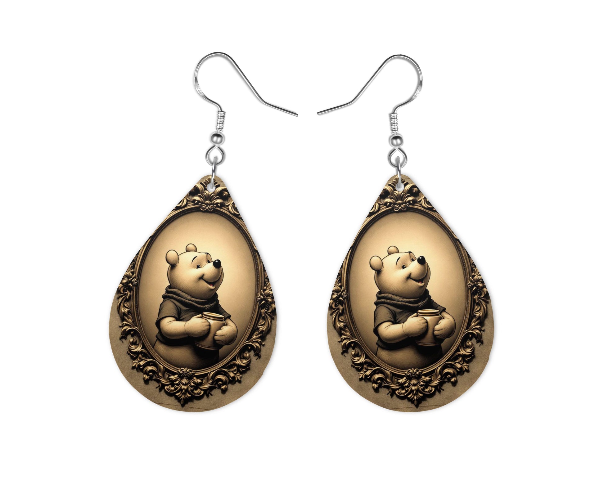 Winnie - Personnalisation | Vintage Personnalisation Disney Shop | Anylem Beauty Boucle d’oreilles 