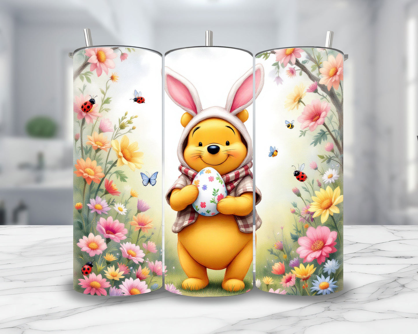 Winnie - Thermos en acier inoxydable 600ml | Pâques Thermos inoxydable Disney Shop | Anylem Beauty 