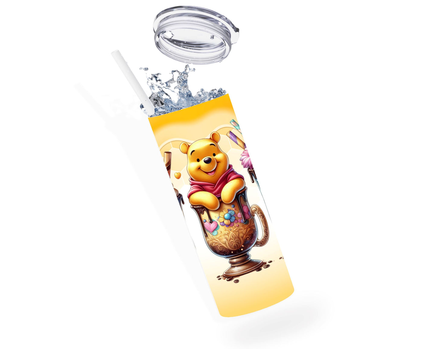 Winnie - Thermos en acier inoxydable 600ml | Triple Milkshake Thermos inoxydable Disney Shop | Anylem Beauty 