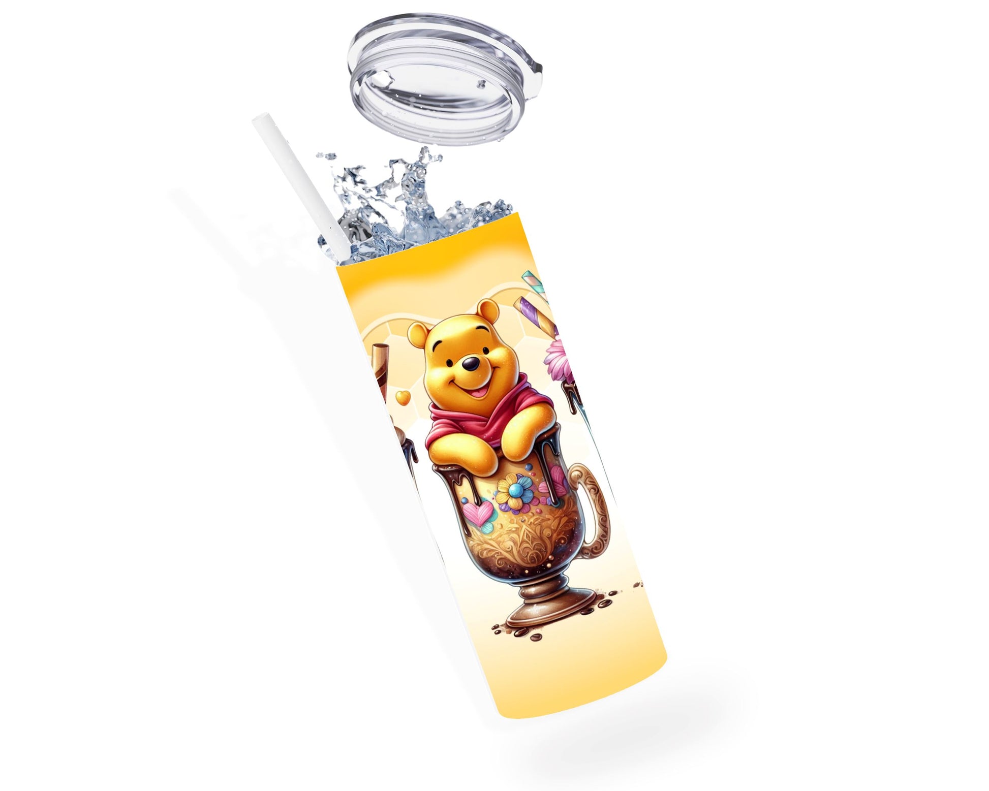 Winnie - Thermos en acier inoxydable 600ml | Triple Milkshake Thermos inoxydable Disney Shop | Anylem Beauty 