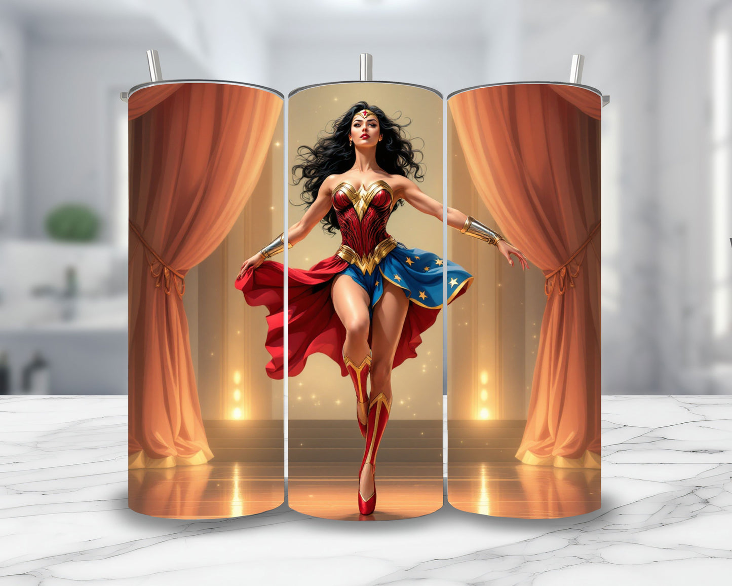 Wonder Woman - Personnalisation | Danseuse Personnalisation Disney Shop | Anylem Beauty Thermos 570ml 