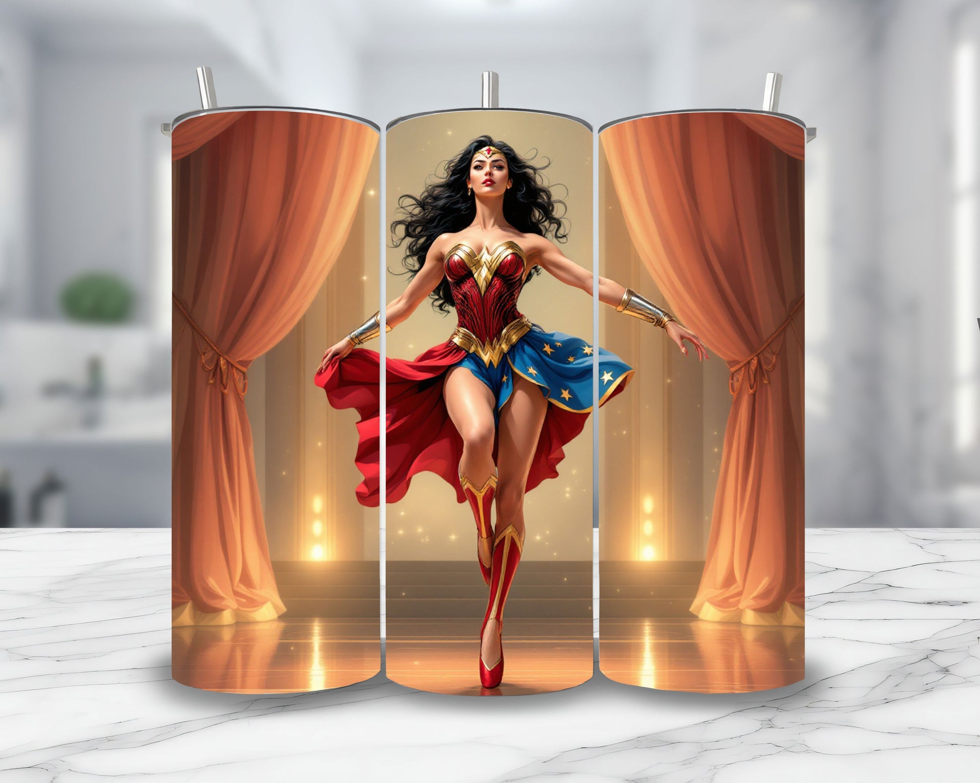 Wonder Woman - Personnalisation | Danseuse Personnalisation Disney Shop | Anylem Beauty Thermos 570ml 